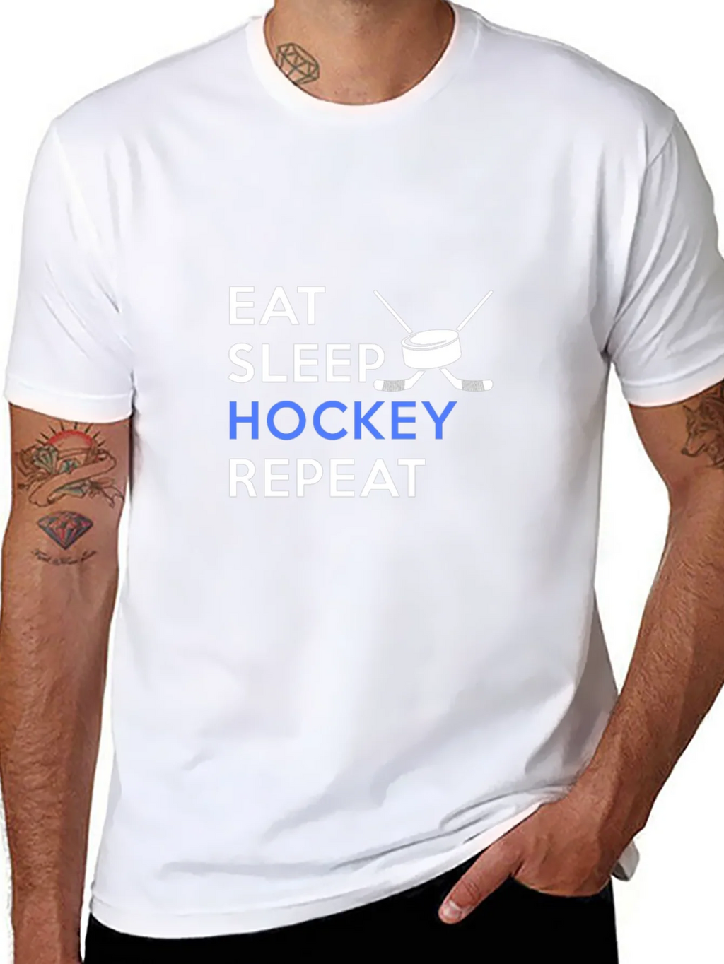 Eat Sleep Hockey Repeat T-Shirt