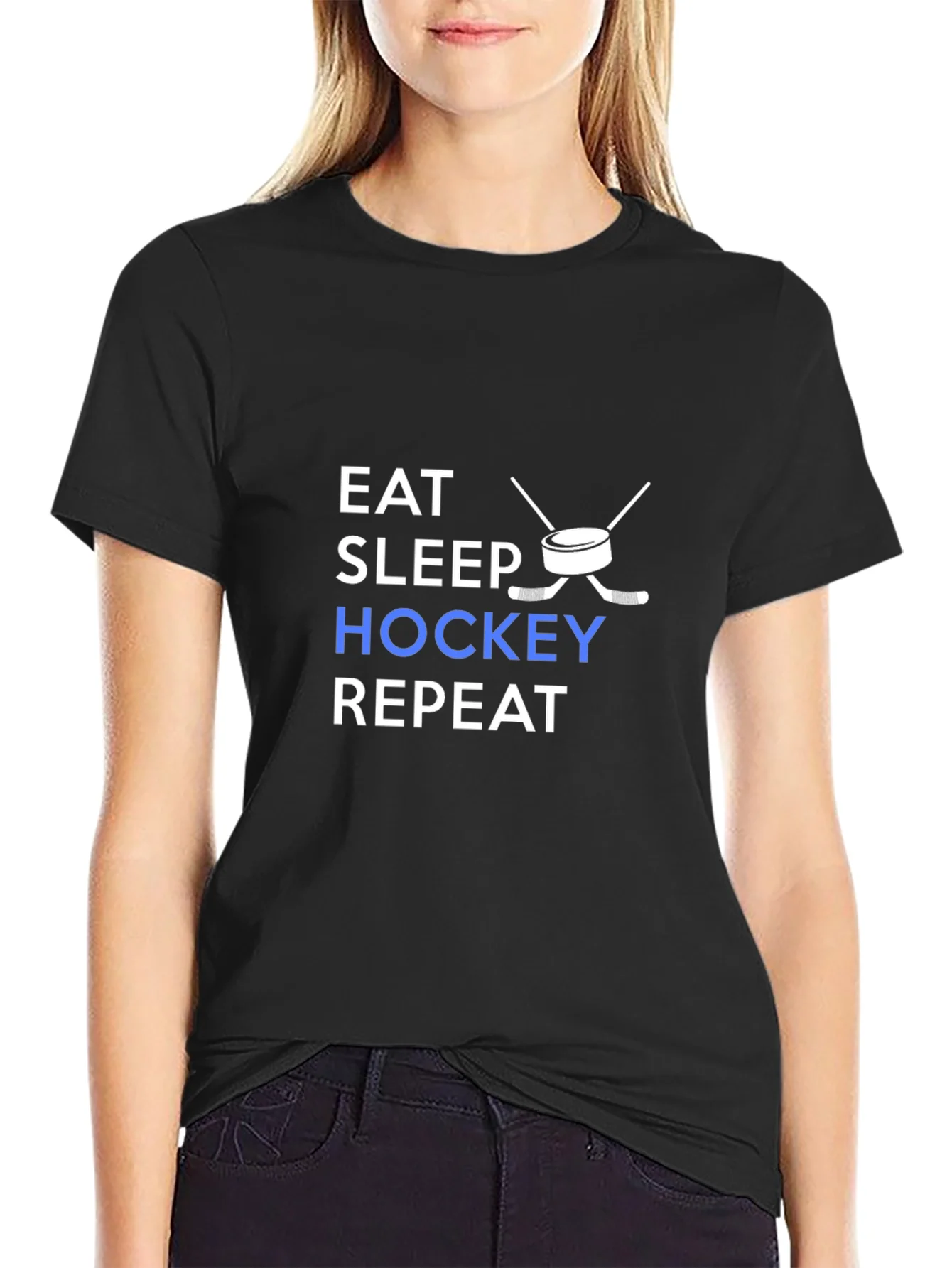 Eat Sleep Hockey Repeat T-Shirt