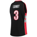 T.Raptors #3 Kyle Lowry Hardwood Classics Swingman Jersey Black Stitched American Basketball Jersey