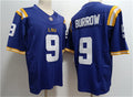 L.Tigers #9 Joe Burrow Purple 2023 Stitched Baseball Jersey American College Jerseys