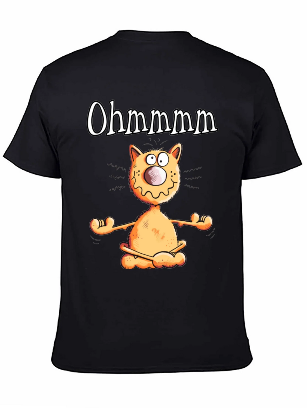 Ohm Cat T-Shirt - Funny Yoga Meditation Tee