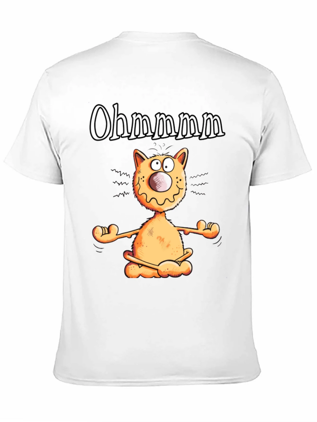Ohm Cat T-Shirt - Funny Yoga Meditation Tee
