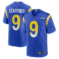 LA.Rams Home Game Football Jerseys - Royal - #9 Matthew Stafford Player