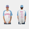 #2 LUIS URIAS MEXICO BASEBALL 2023 WORLD BASEBALL CLASSIC JERSEYC WHITE BLUE Stitches Baseball Jerseys