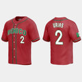 #2 LUIS URIAS MEXICO BASEBALL 2023 WORLD BASEBALL CLASSIC REPLICA JERSEYC RED Stitches Baseball Jerseys