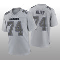 L.Raiders #74 Kolton Miller Gray Atmosphere Game Jersey Stitched American Football Jerseys