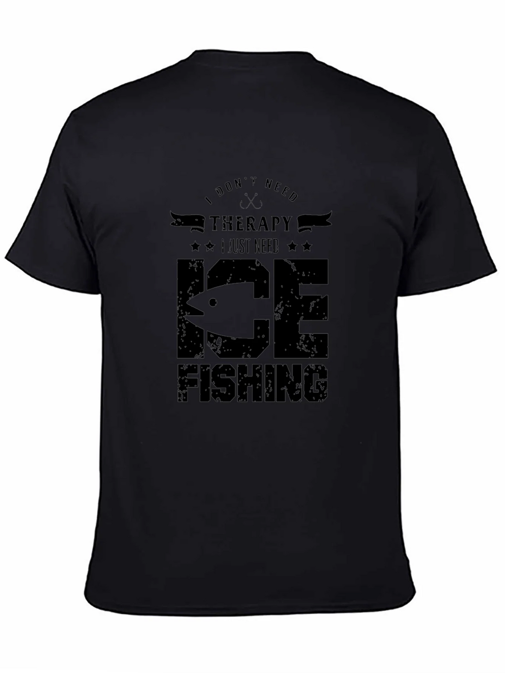 Ice Fishing Therapy Graphic T-Shirt