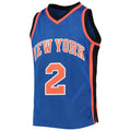NY.Knicks #2 Larry Johnson 1998-99 Hardwood Classics Swingman Jersey Blue Stitched American Basketball Jersey