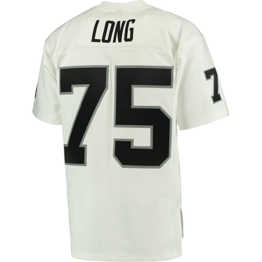L.Raiders #75 Howie Long White Retired Player Legacy Replica Jersey Stitched American Football Jerseys