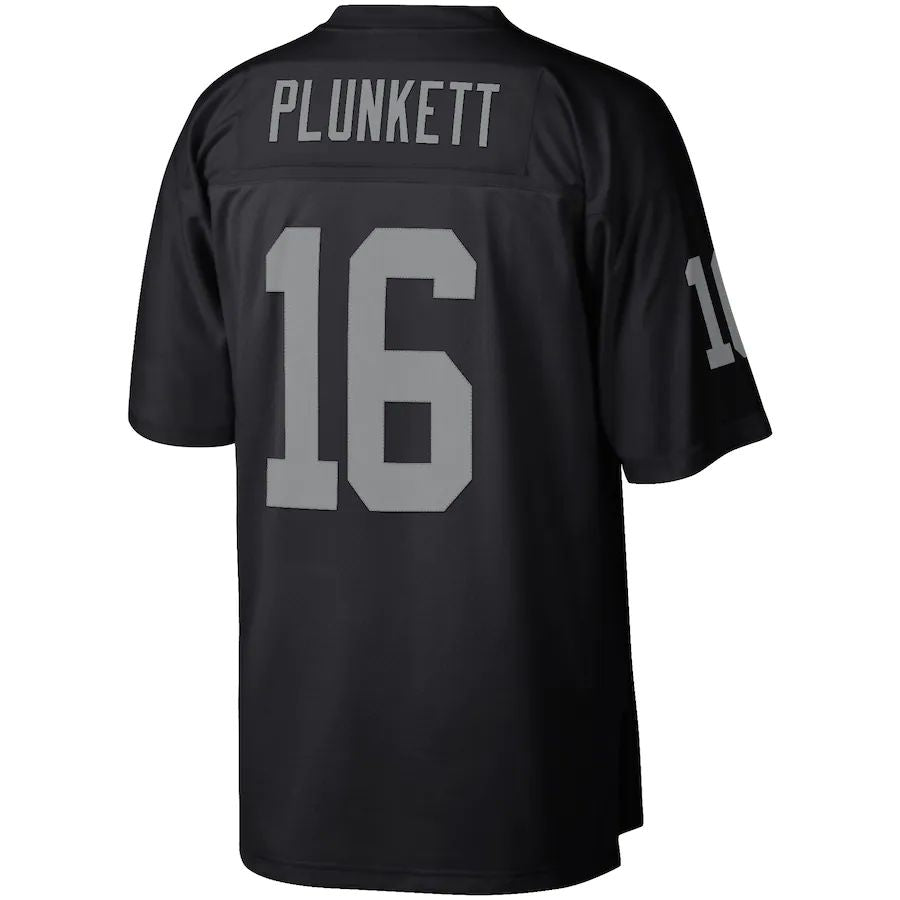 L.Raiders #16 Jim Plunkett Black Retired Player Legacy Replica Jersey Stitched American Football Jerseys