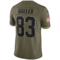 L.Raiders #83 Darren Waller Olive 2022 Salute To Service Limited Jersey Stitched American Football Jerseys