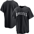 Los Angeles Angels Blank Black Lights Out Limited Stitched Baseball Jersey