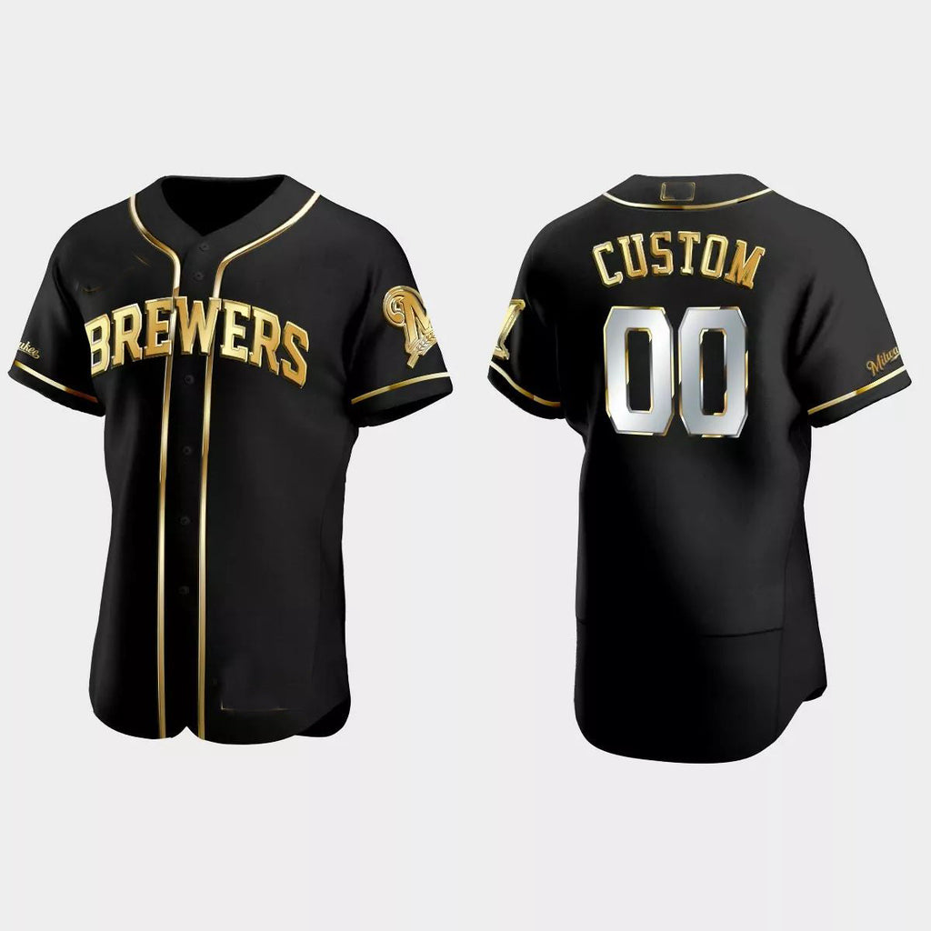 Custom Los Angeles Angels Gold Edition Authentic JerseyC Black Stitched Baseball Jerseys