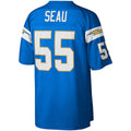 LA.Chargers #55 Junior Seau Powder Blue Big & Tall 2002 Retired Player Replica Jersey Stitched American Football Jerseys