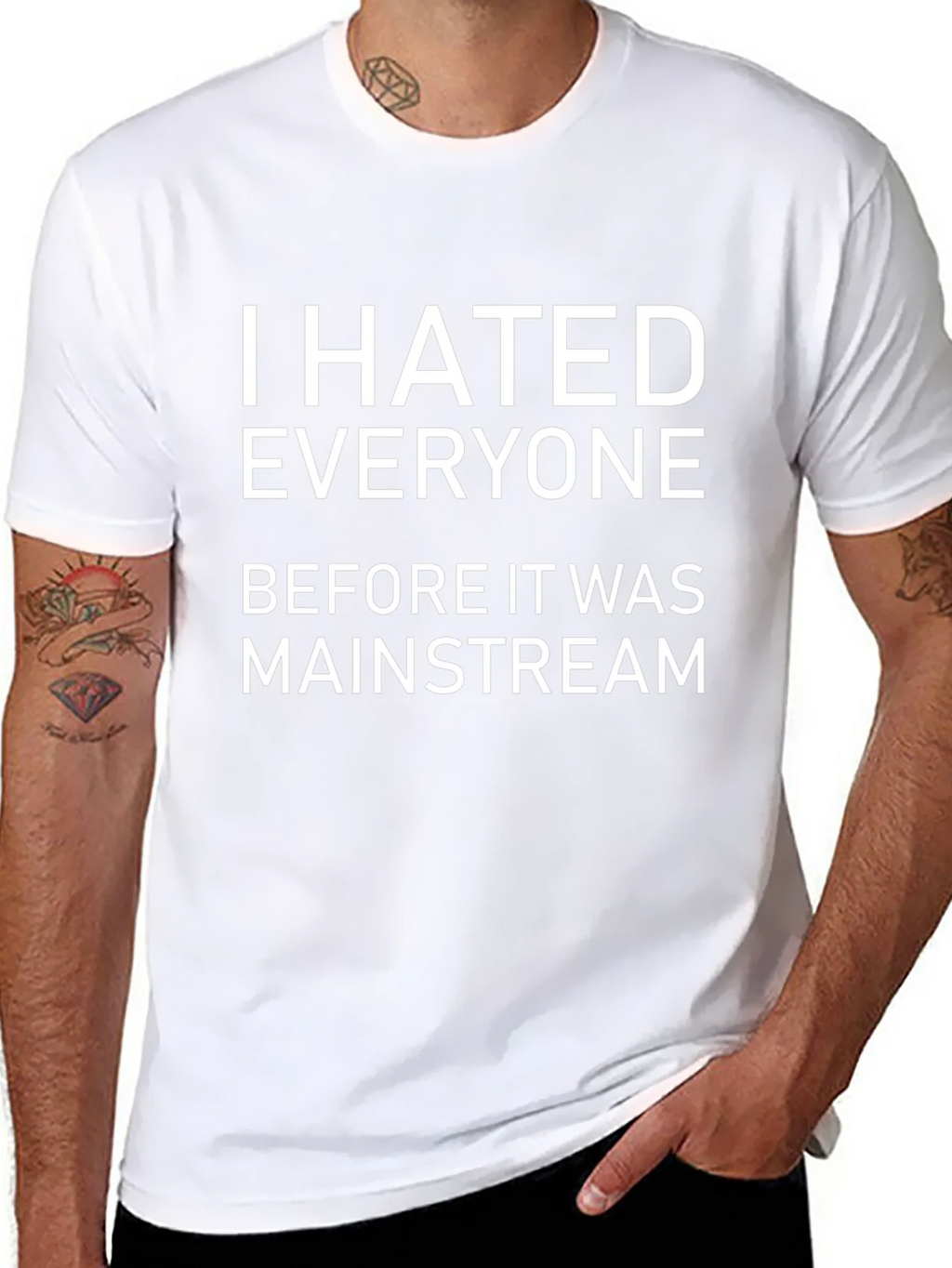 I Hated Everyone Black Graphic T-Shirt