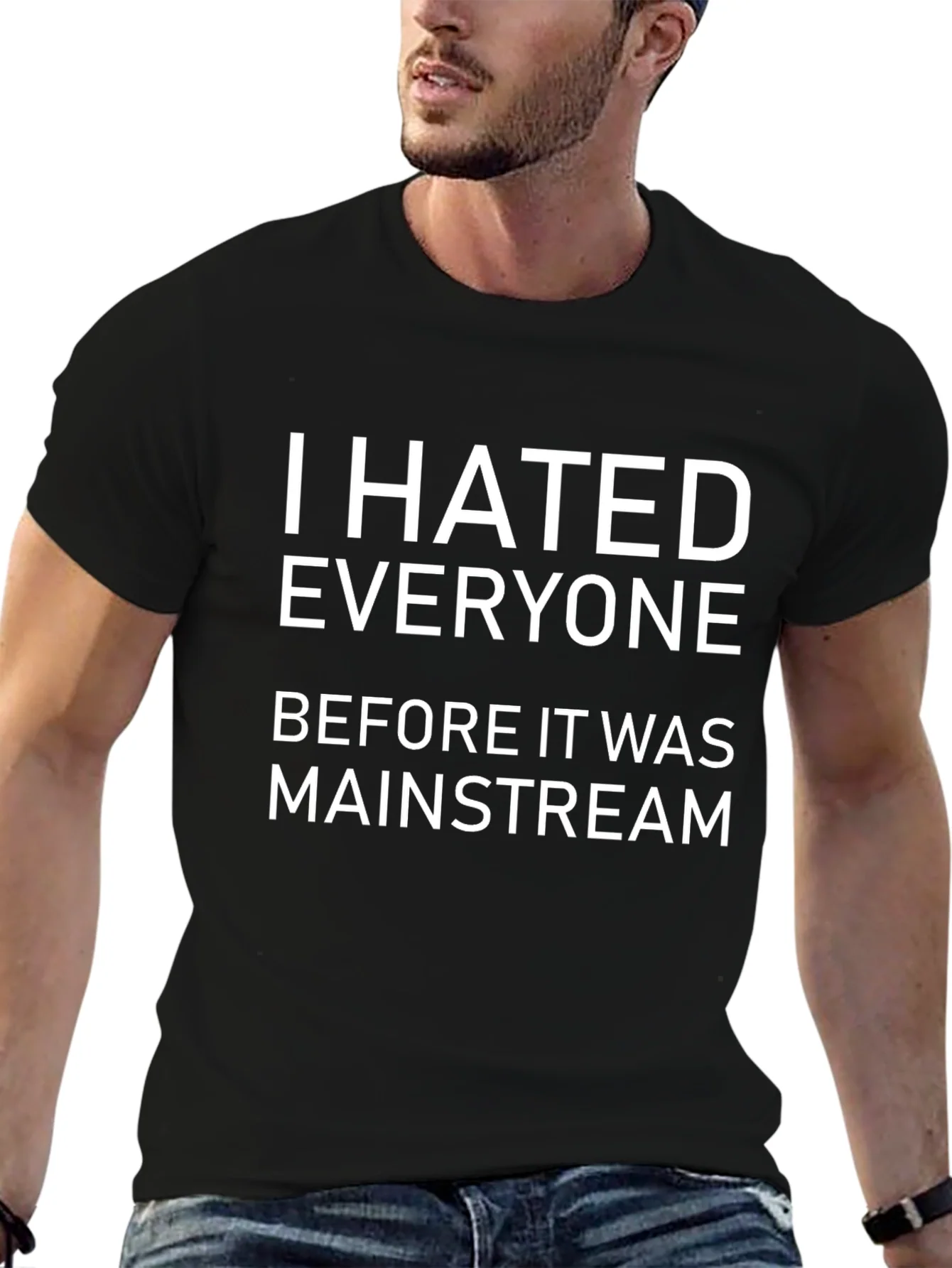 I Hated Everyone Black Graphic T-Shirt
