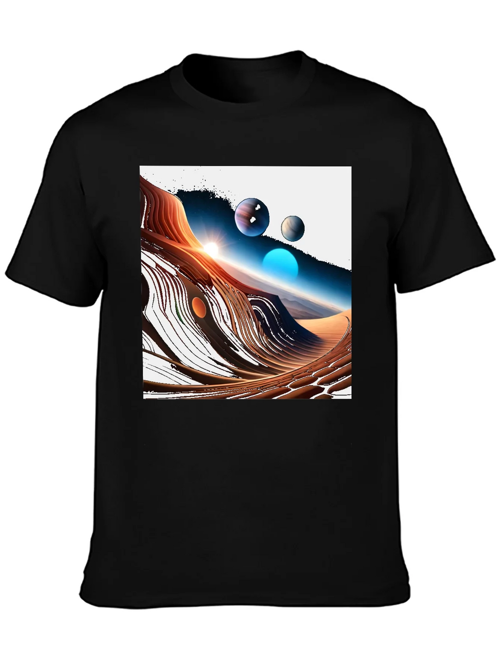 Cosmic Desert T-Shirt - Unique Graphic Tee