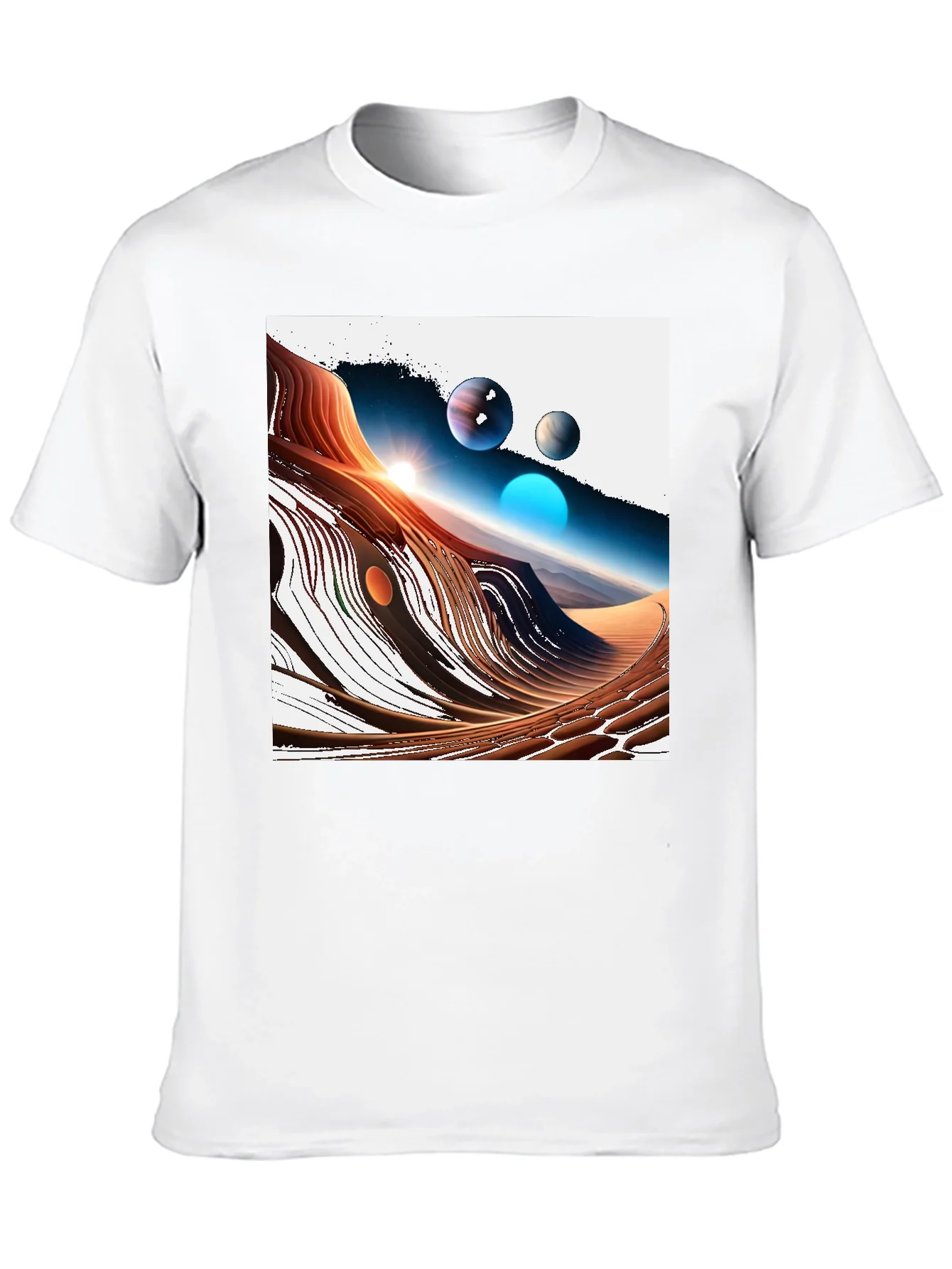 Cosmic Desert T-Shirt - Unique Graphic Tee