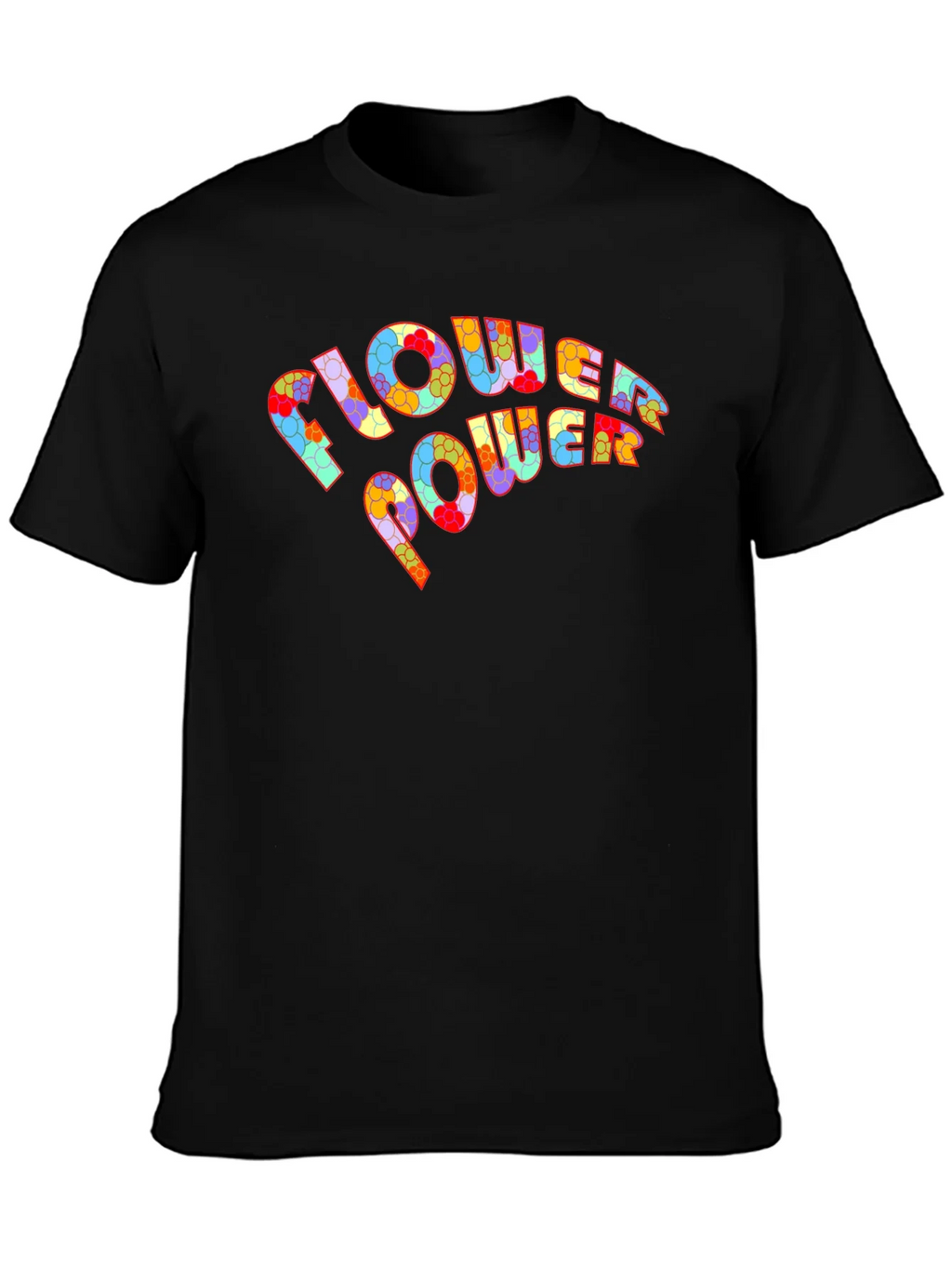 Flower Power Graphic T-Shirt - Retro Design