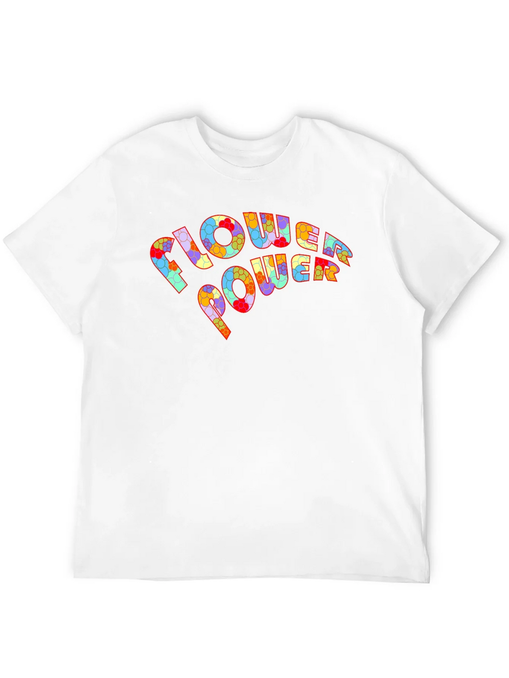 Flower Power Graphic T-Shirt - Retro Design