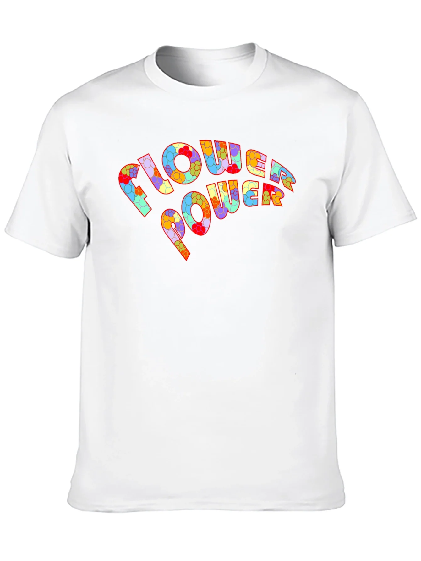 Flower Power Graphic T-Shirt - Retro Design