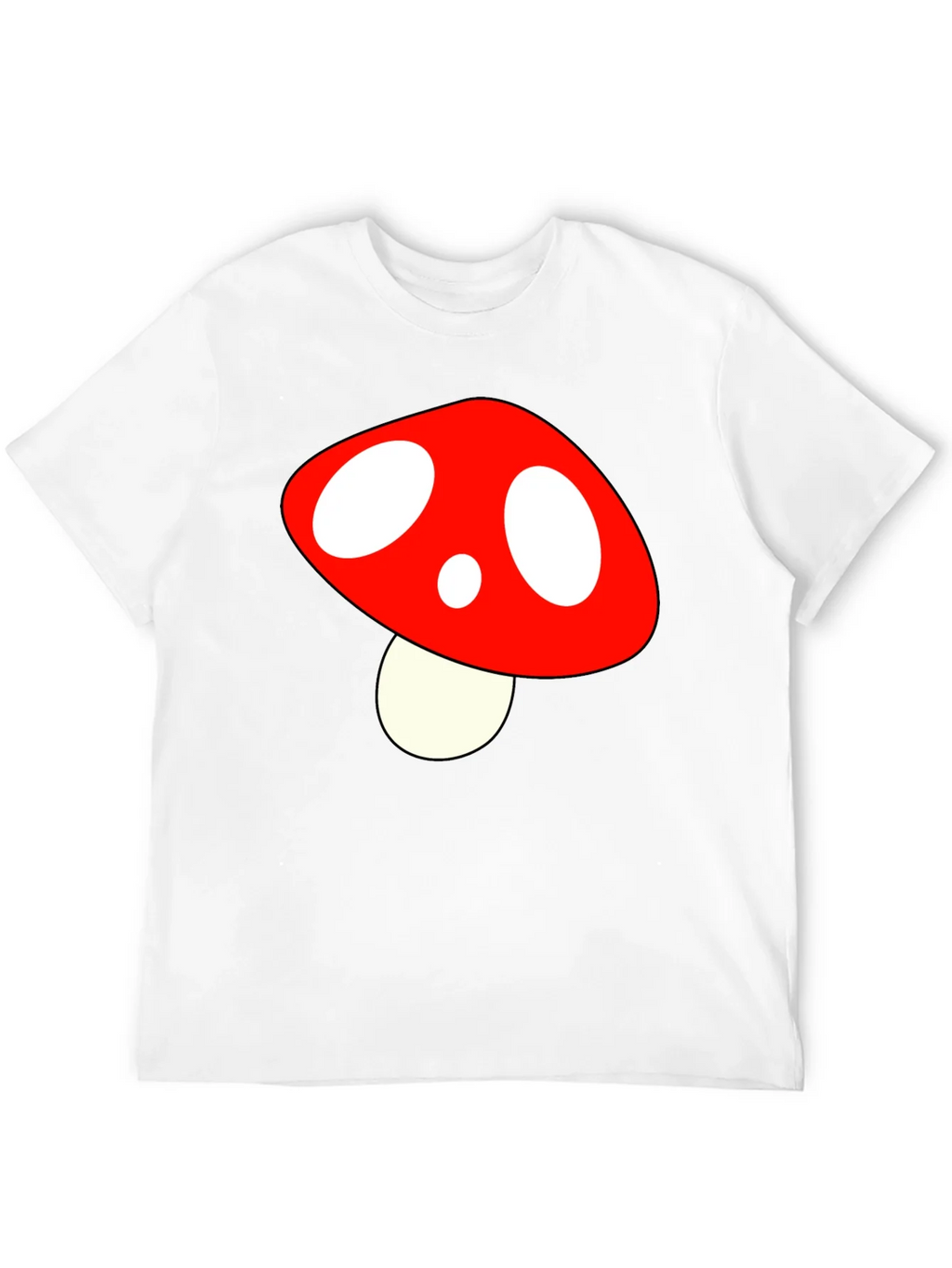 Mushroom Graphic Tee - Fun Stylish Black T-Shirt