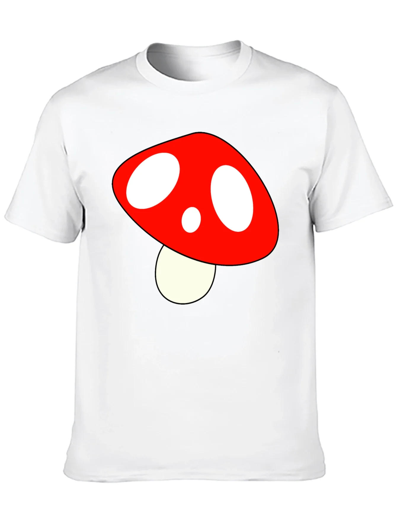 Mushroom Graphic Tee - Fun Stylish Black T-Shirt