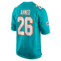 M.Dolphins #26 Salvon Ahmed Aqua Game Jersey Stitched American Football Jerseys