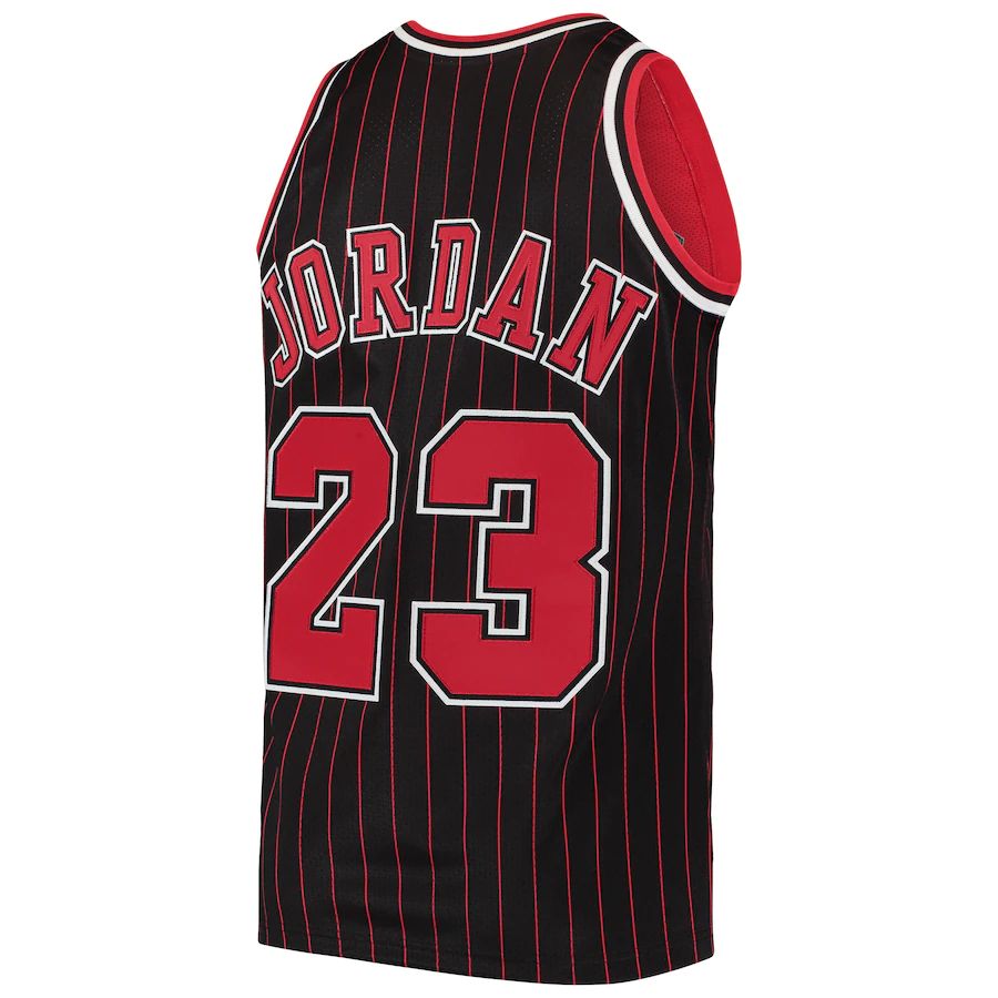 C.Bulls #23 Michael Jordan 1996 Hardwood Classics Authentic Jersey Black Stitched American Basketball Jersey