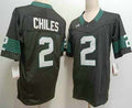 M.State Spartans #2 Aidan Chiles Black FUSE Football Stitched American College Jerseys