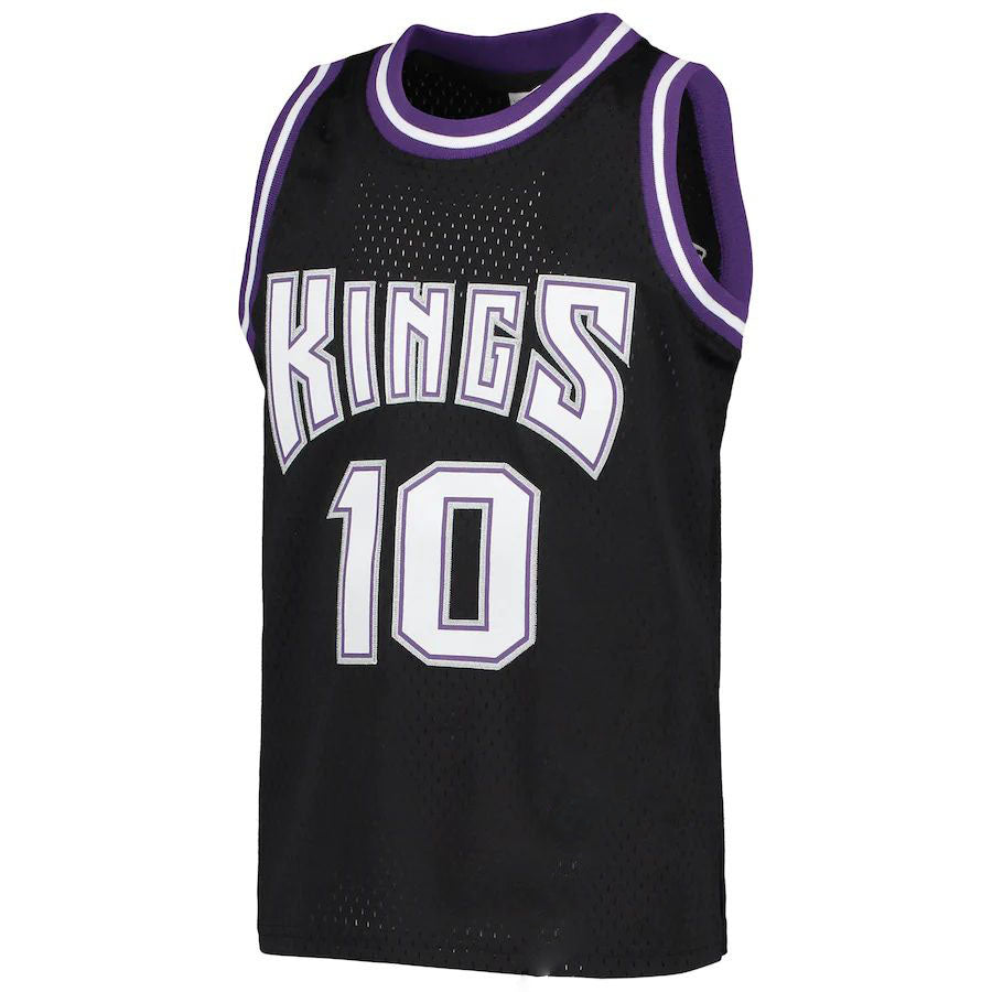 S.Kings #10 Mike Bibby 2001-02 Hardwood Classics Swingman Jersey Black Stitched American Basketball Jersey
