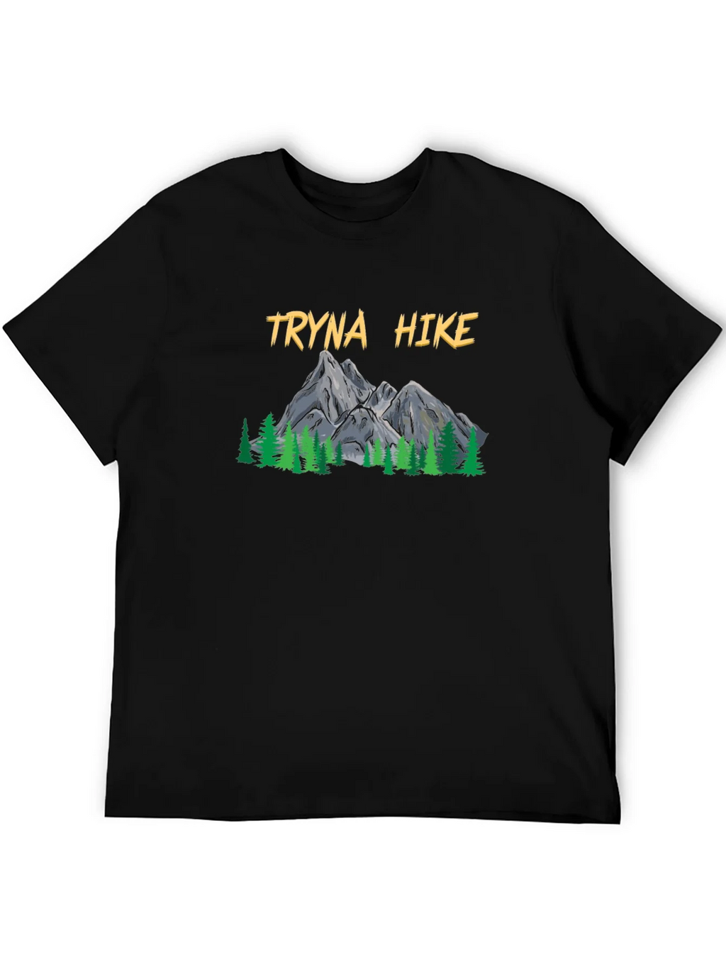 Tryna Hike Graphic T-Shirt - Outdoor Adventure Tee