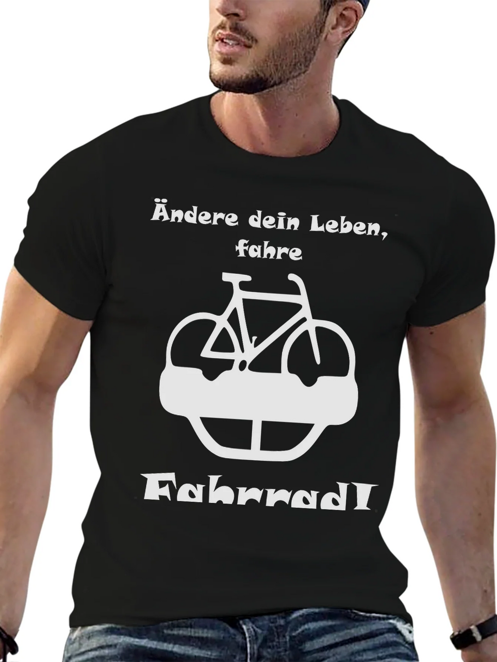Ändere dein Leben Fahrrad T-Shirt