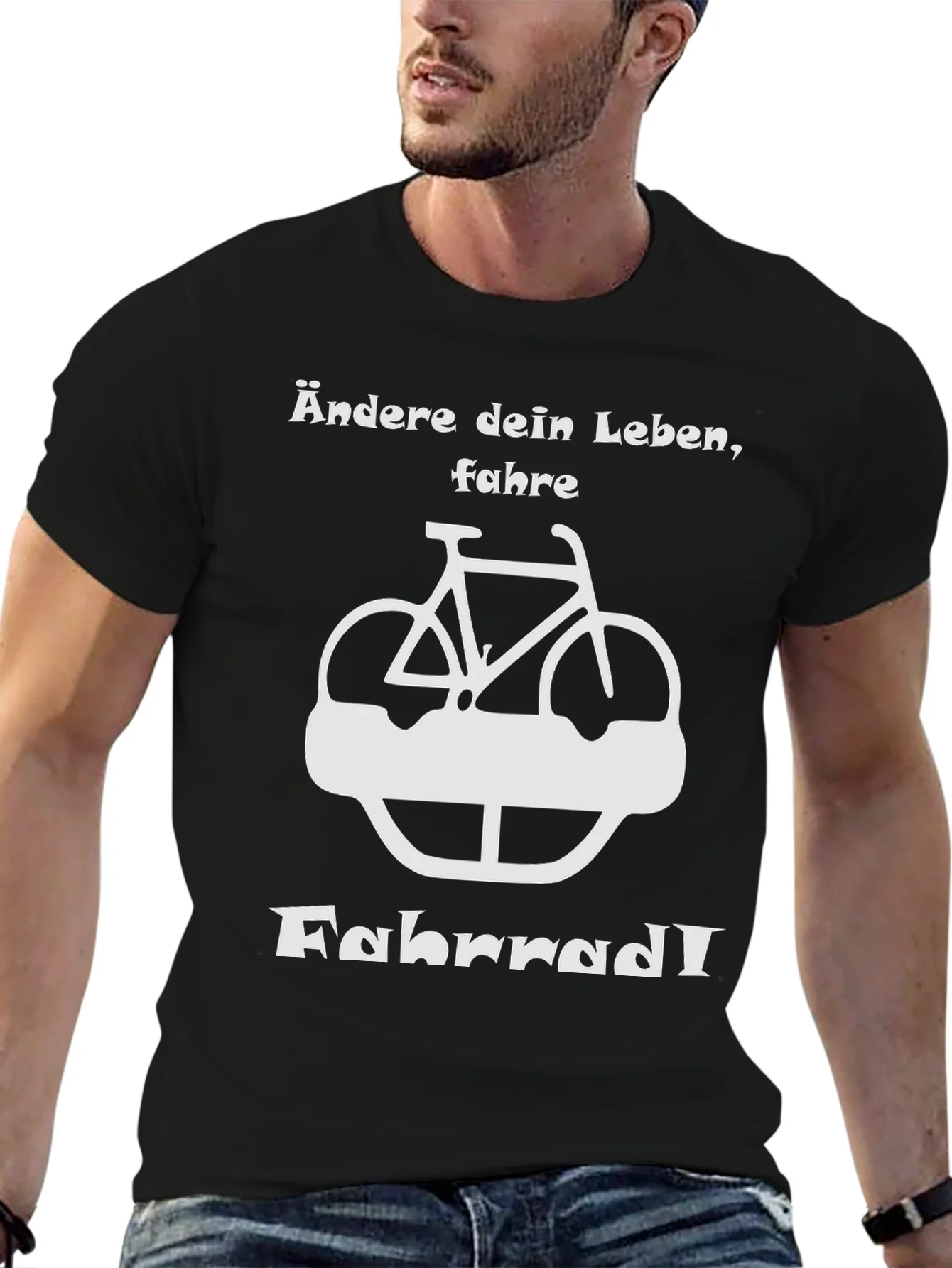 Ändere dein Leben Fahrrad T-Shirt