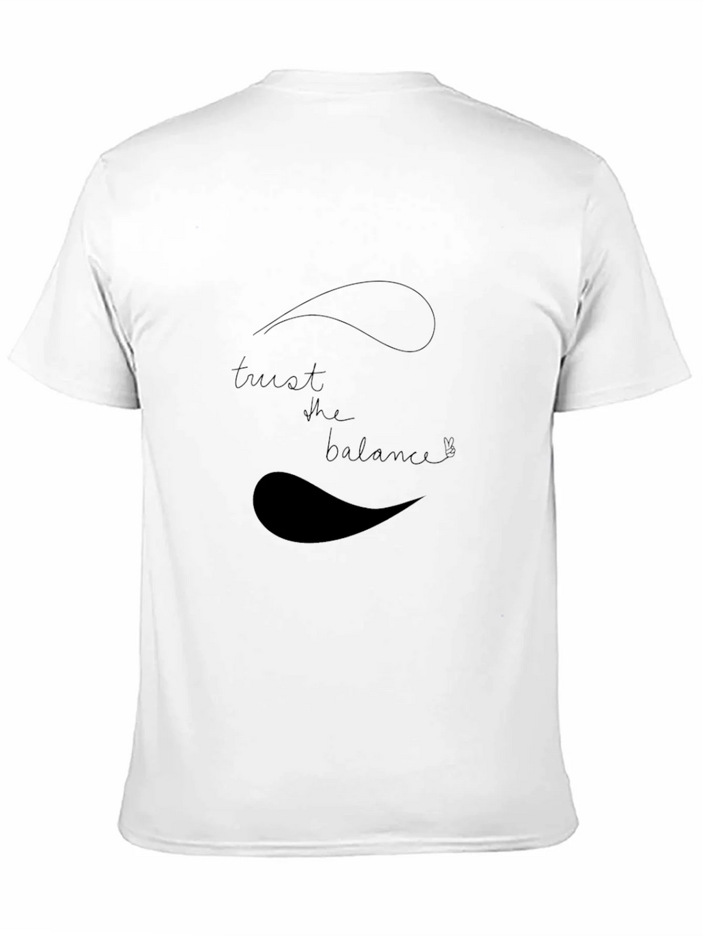 Trust the Balance Black Graphic Tee