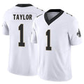 NO.Saints #1 Alontae Taylor Player White Vapor F.U.S.E. Limited Football Jerseys