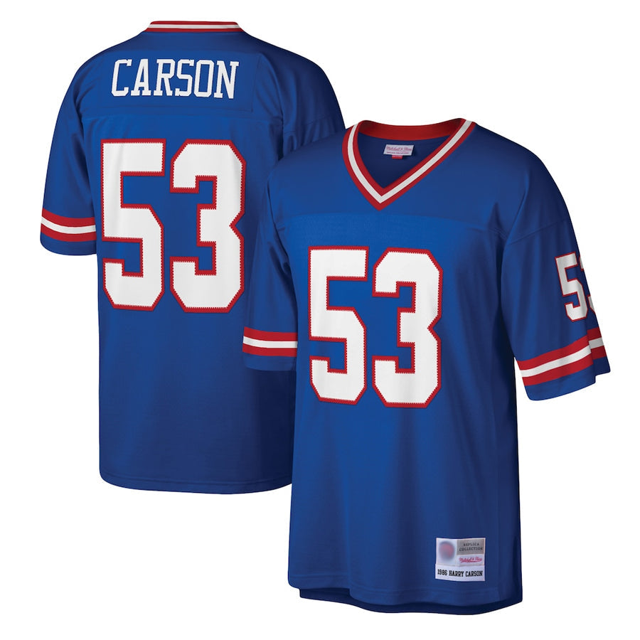 NY.Giants #53 Harry Carson Player Royal Legacy Football Jerseys
