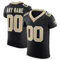 Custom NO.Saints Black Scarlet Vapor F.U.S.E. Elite Jersey Stitched American Football Jerseys