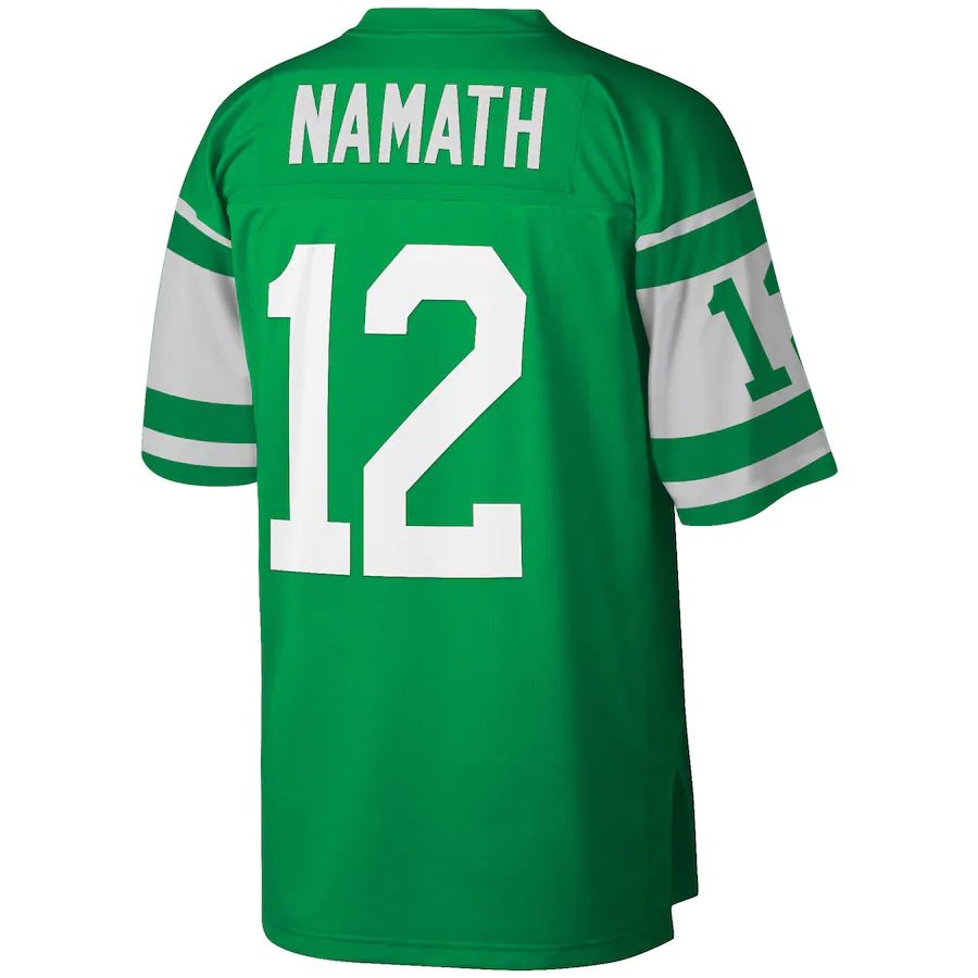 NY.Jets #12 Joe Namath Kelly Green Legacy Replica Jersey Stitched American Football Jerseys