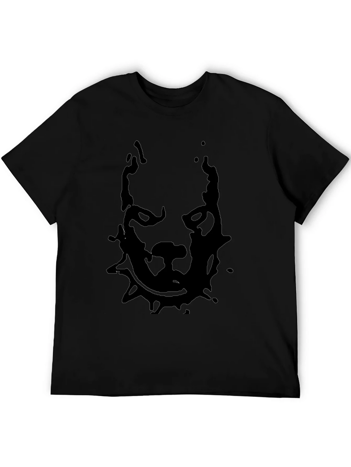 Pitbull Graphic Print Black T-Shirt