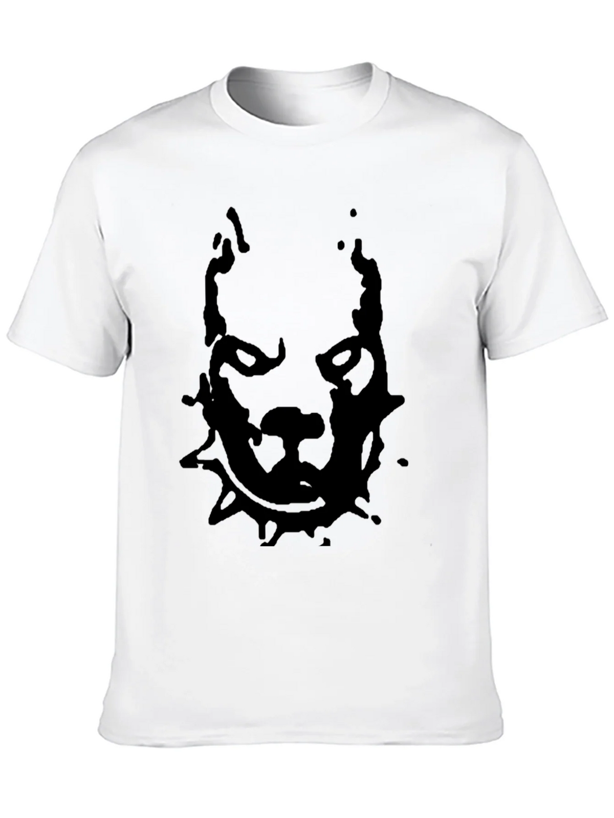 Pitbull Graphic Print Black T-Shirt