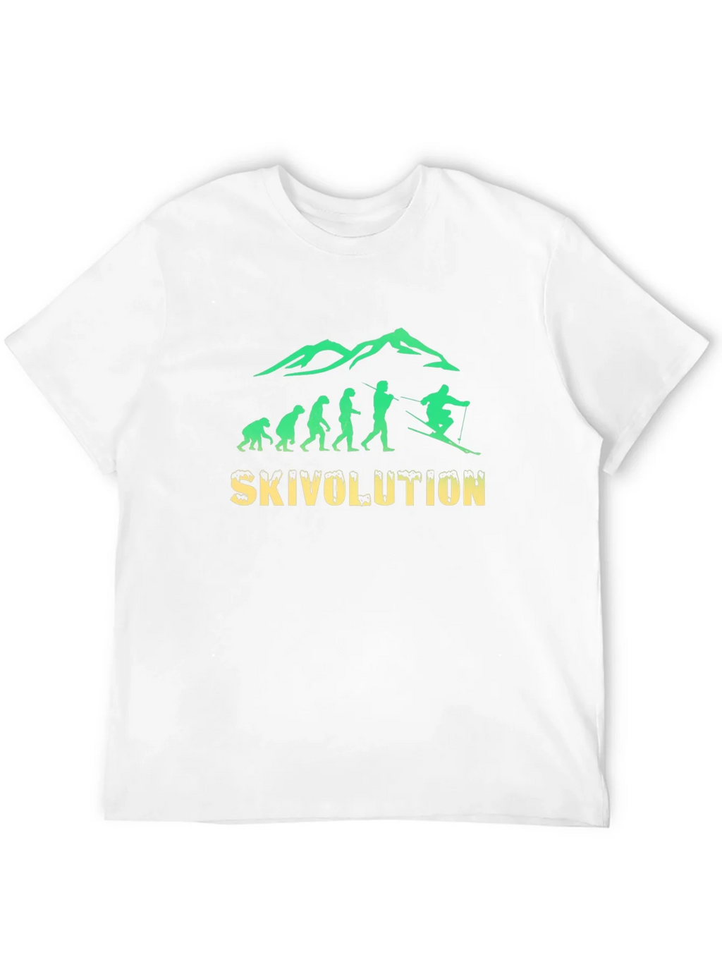 Skivolution T-Shirt: Evolution of Skiing