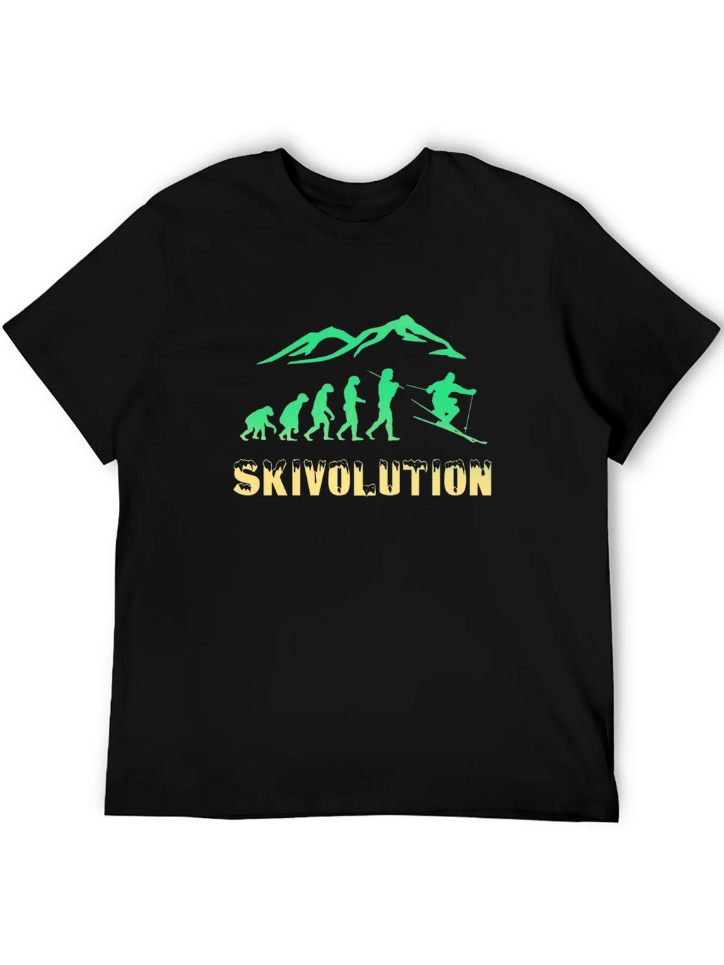Skivolution T-Shirt: Evolution of Skiing