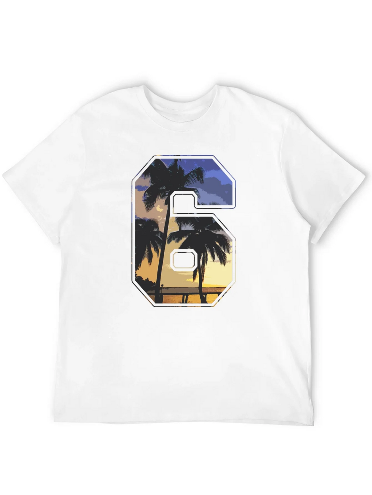 Tropical Sunset Number T-Shirt