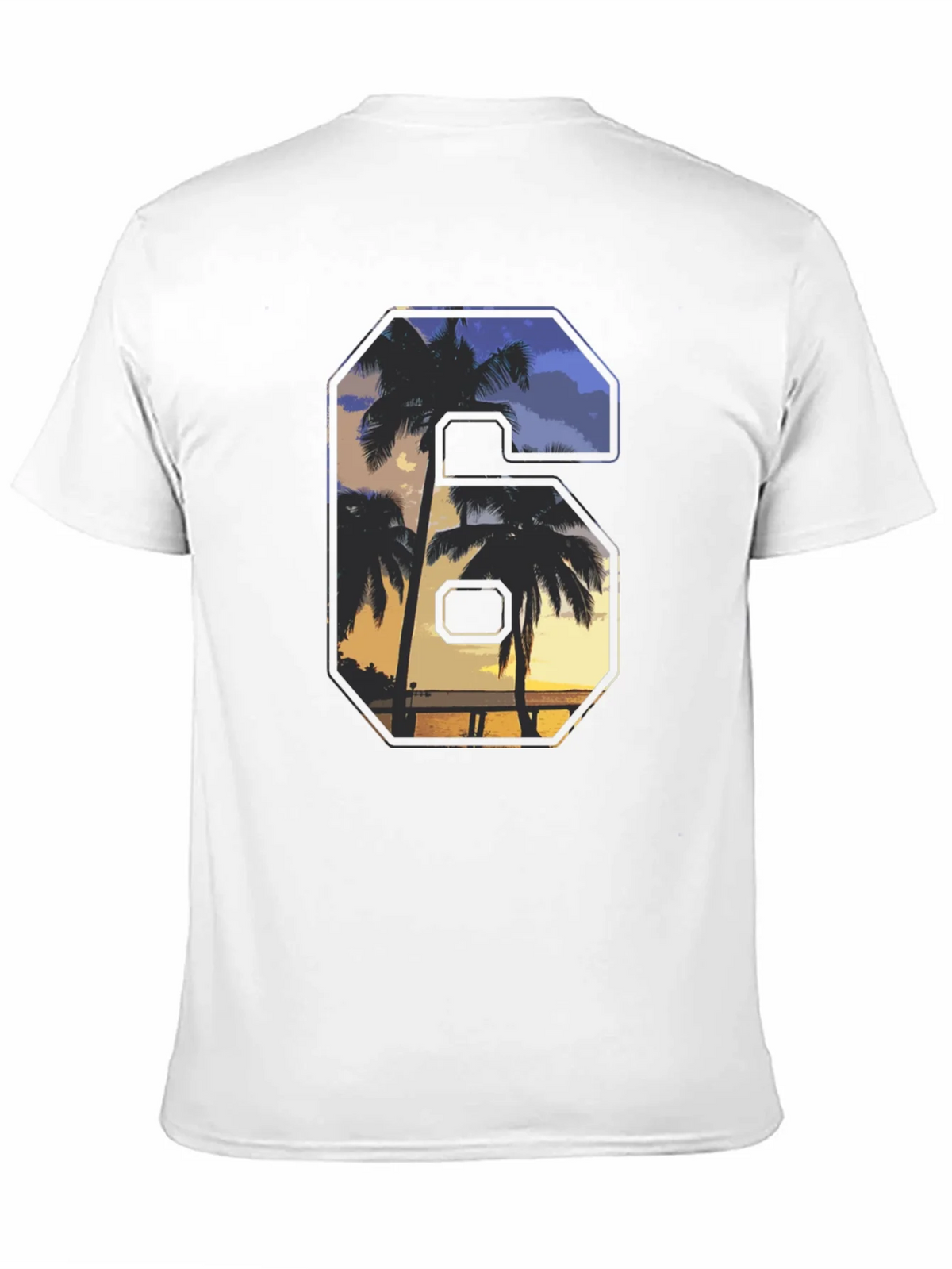 Tropical Sunset Number T-Shirt