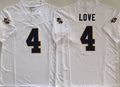 N.Dame Fighting Irish #4 Jeremiyah Love White 2024 F.U.S.E. Limited Stitched Football American College Jerseys