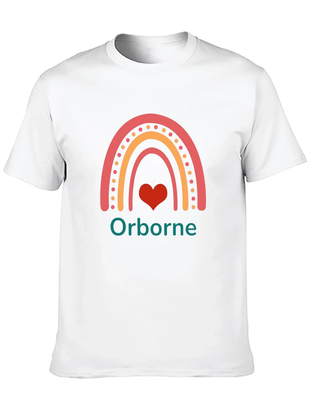 Orborne Rainbow Heart T-Shirt - Black