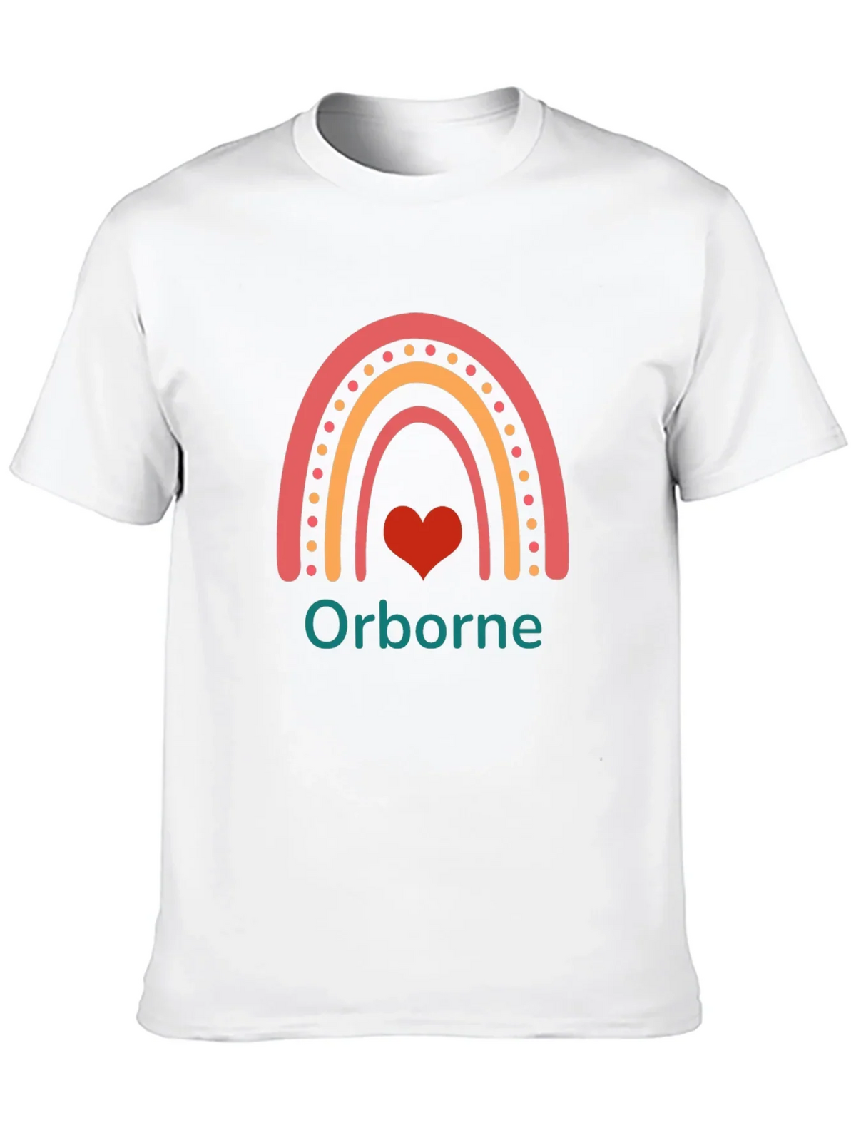 Orborne Rainbow Heart T-Shirt - Black