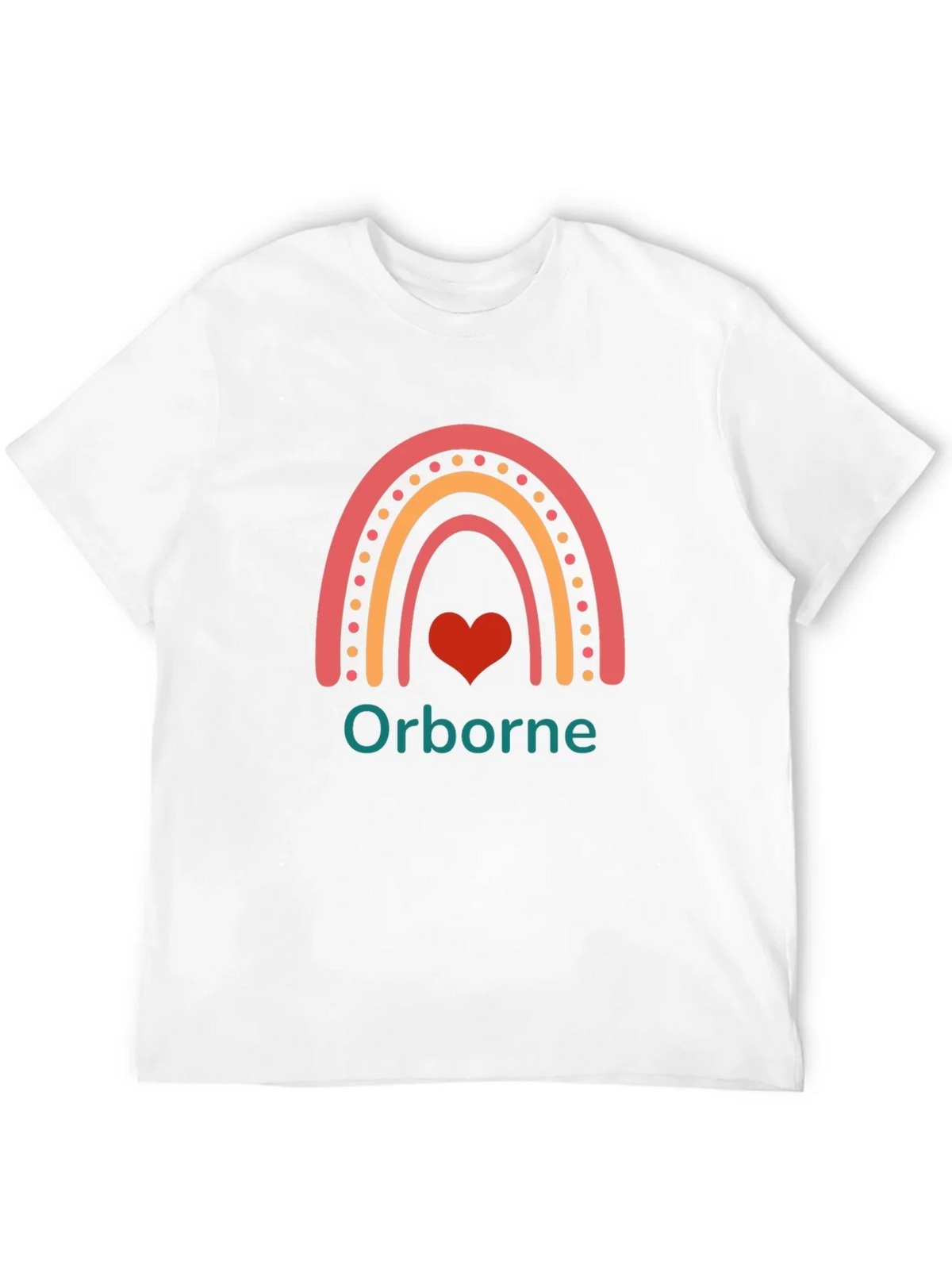 Orborne Rainbow Heart T-Shirt - Black