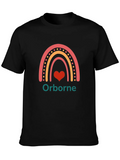 Orborne Rainbow Heart T-Shirt - Black